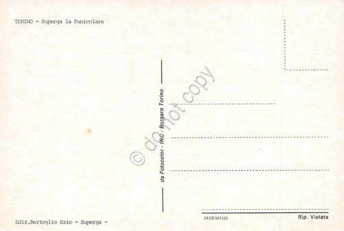 Cartolina Torino Superga Funicolare animata
