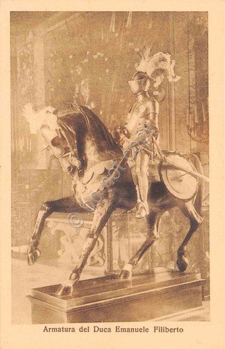 Cartolina Torino Timbro Armeria Reale Armatura del Duca Emanuele Filiberto | Immagine principale