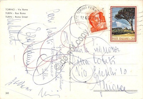 Cartolina Torino Via Roma 1967 | Immagine Gallery 2