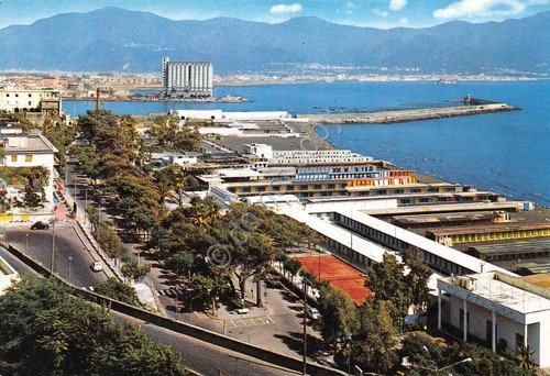 Cartolina Torre Annunziata Lido Azzurro porto stabilimenti anni '90 | Immagine principale