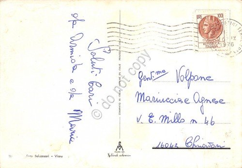 Cartolina Torre del Lago Puccini vedute opere Puccini 1976 (Lucca)