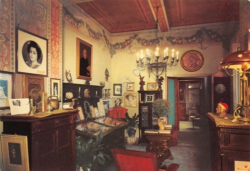 Cartolina Torre del Lago Puccini Villa Puccini Sala Manoscritti Tassata …