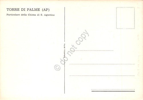 Cartolina Torre di Palme Chiesa S. Agostino Particolare | Immagine Gallery 2