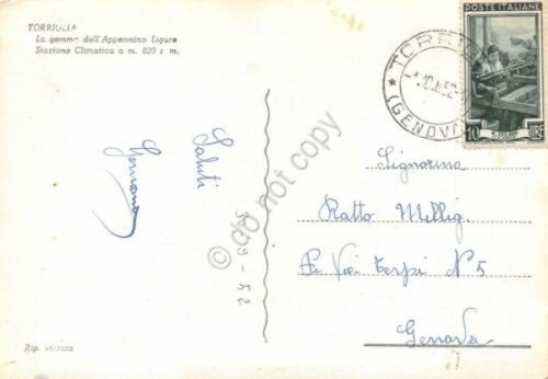 Cartolina Torriglia Albergo Castello 1952 | Immagine Gallery 2