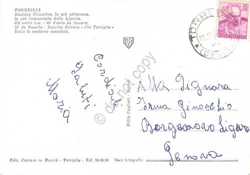 Cartolina Torriglia panorama anni '60 | Immagine Gallery 2