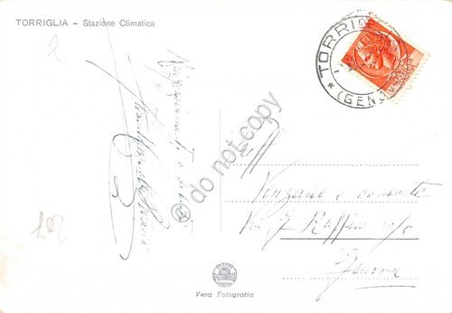 Cartolina Torriglia Panorama da belvedere anni '50