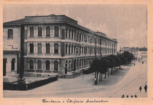 Cartolina Tortona Edificio scolastico NVG anni ''40