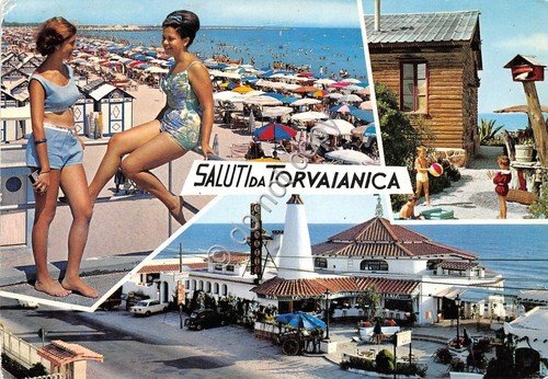 Cartolina Torvaianica Saluti da Vedutine (Altre tematiche)