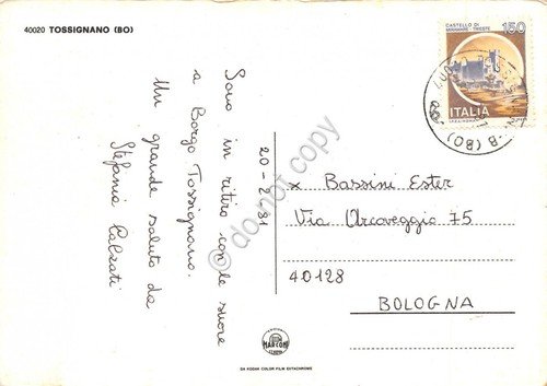 Cartolina Tossignano 1981 4 vedute | Immagine Gallery 2