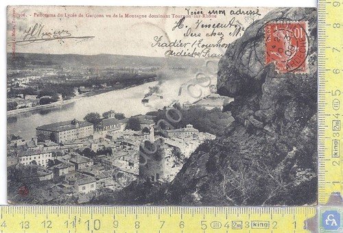 Cartolina Tournon - Lycee de garcons - Vg France Congo …