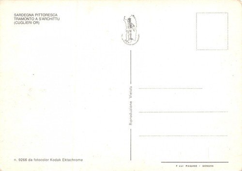 Cartolina Tramonto a S'Archittu Cuglieri Oristano | Immagine Gallery 2