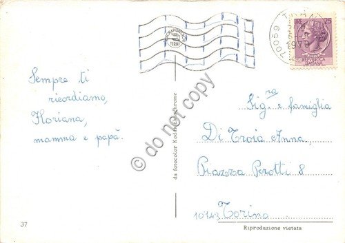 Cartolina Trani saluti da vedutine (Altre tematiche)