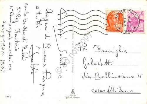 Cartolina Trani Vedute 1968 (Bari) | Immagine Gallery 2