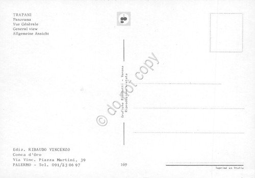 Cartolina Trapani panorama barche case anni '70 | Immagine Gallery 2