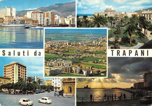 Cartolina Trapani vedute 1968 | Immagine principale