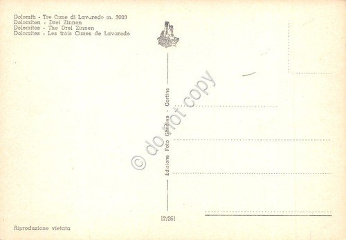 Cartolina Tre Cime di Lavaredo mucche al pascolo | Immagine Gallery 2