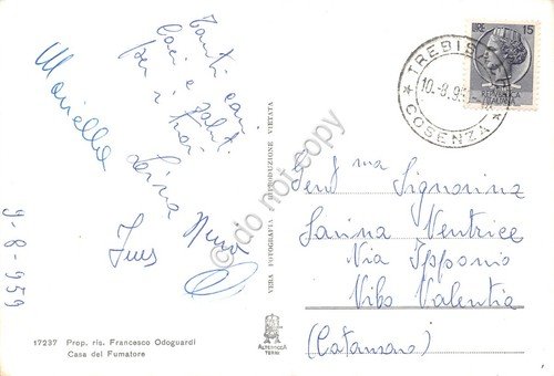 Cartolina Trebisacce panorama colorata 1959 | Immagine Gallery 2