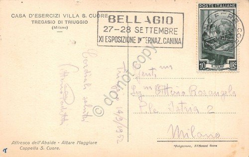 Cartolina Tregasio di Triuggio Casa esercizi Villa S. Cuore Affresco … | Immagine Gallery 2