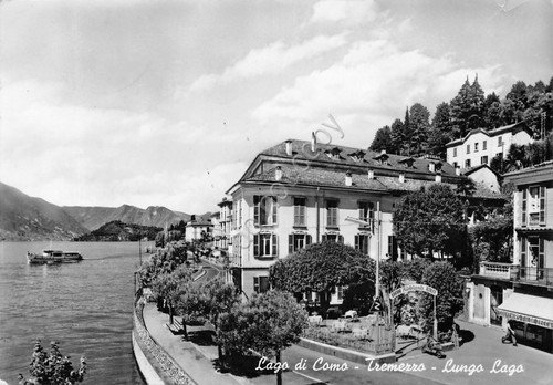 Cartolina Tremezzo Lago di Garda Ristorante Azalea panorama lungolago 1961