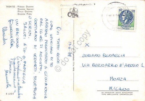 Cartolina Trento Piazza Duomo 1979 | Immagine Gallery 2