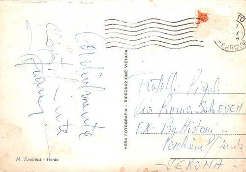 Cartolina Trento Stazione Ferroviaria Notturno | Immagine Gallery 2