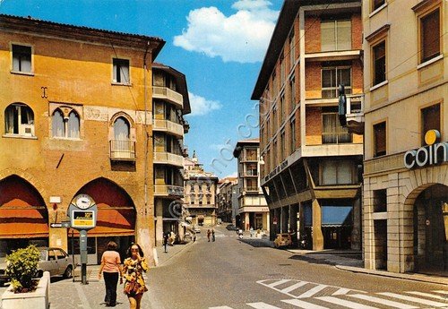 Cartolina Treviso Corso del Popolo Coin 1974