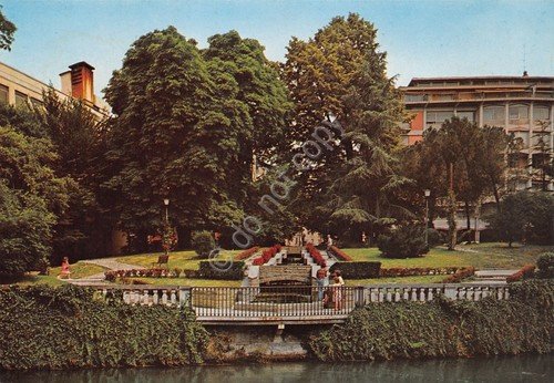 Cartolina Treviso Giardini Avogadri anni '70