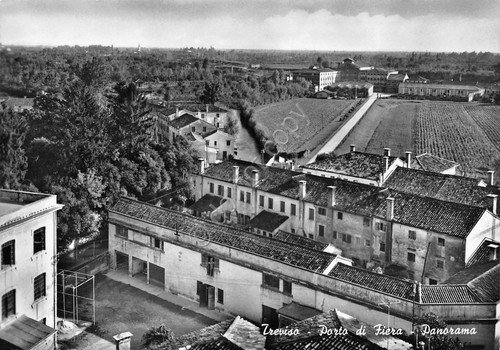 Cartolina Treviso Porto di Fiera panorama