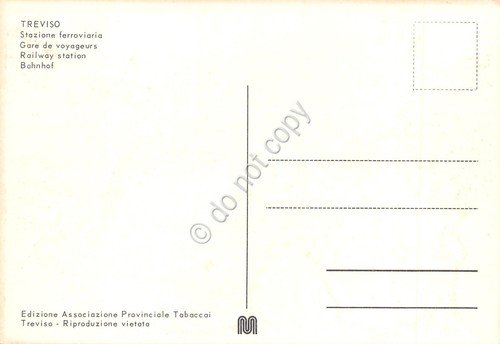 Cartolina Treviso Stazione Ferroviaria anni '70 | Immagine Gallery 2