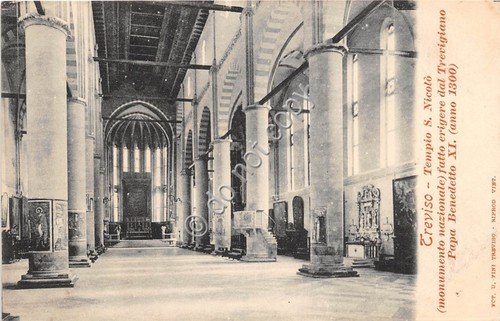 Cartolina Treviso Tempio S. Nicolò | Immagine principale