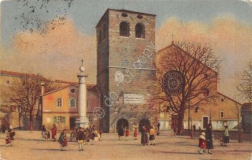 Cartolina Trieste Cattedrale S. Giusto Illustrata Ed Scrocchi 1941 | Immagine principale