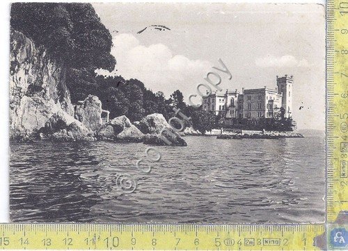 Cartolina Trieste Miramare Timbro Concorsi Ginnastici 1951