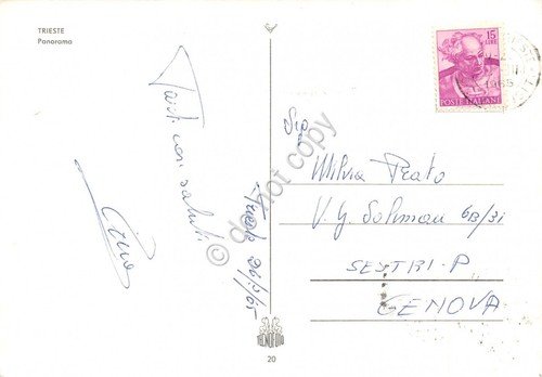 Cartolina Trieste Panorama 1965 | Immagine Gallery 2