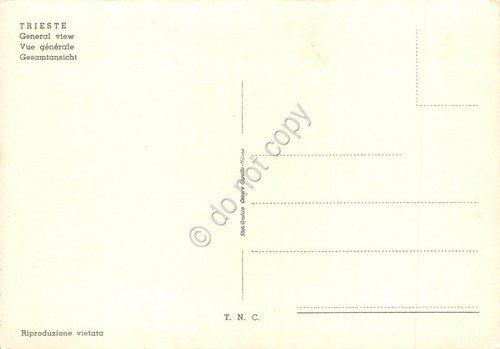 Cartolina Trieste Panorama anni '50