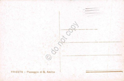 Cartolina Trieste Passeggio di S. Andrea illustrata | Immagine Gallery 2