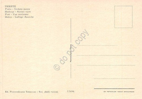 Cartolina Trieste Porto Panorama aereo | Immagine Gallery 2
