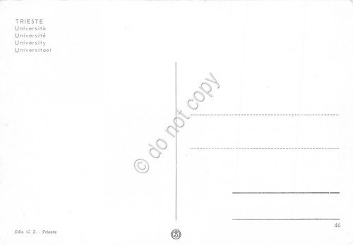 Cartolina Trieste Università