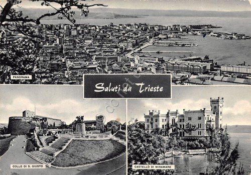 Cartolina Trieste vedute timbro postale timbro S. Giorgio 1963 | Immagine principale