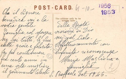 Cartolina Trinidad Roman Catholic Cathedral 1946 animata