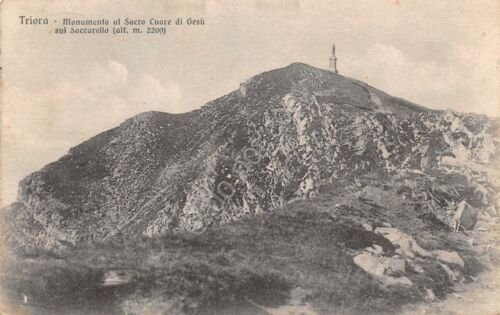 Cartolina Triora Monumento al Sacro Cuore di Gesù sul Saccarello …