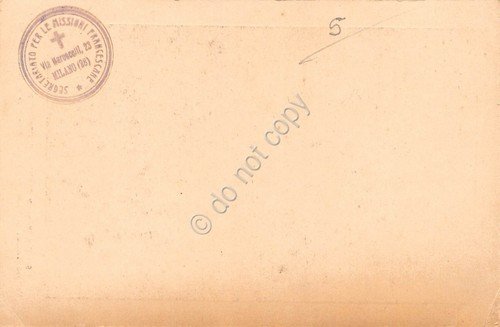 Cartolina Tripolitania Monsignor Vittorino Facchinetti Vescovo di Nicio