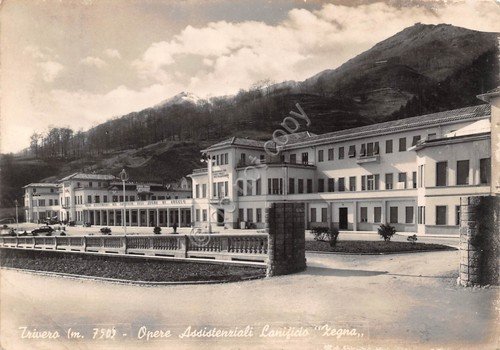 Cartolina Trivero Opere Assistenziali Lanificio Zegna 1951 segnata | Immagine principale