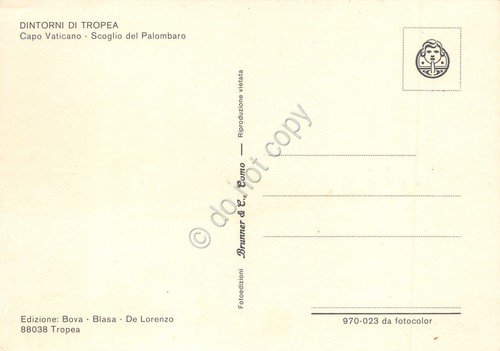 Cartolina Tropea Dintorni Capo Vaticano Scoglio del Palombaro (Vibo Valentia)