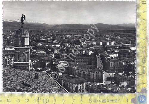 Cartolina Udine - Panorama - 1955