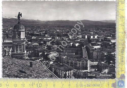 Cartolina Udine - Panorama - 1955