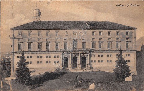 Cartolina Udine Castello 1935