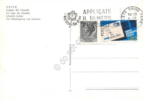 Cartolina Udine Loggia del Lionello | Immagine Gallery 2