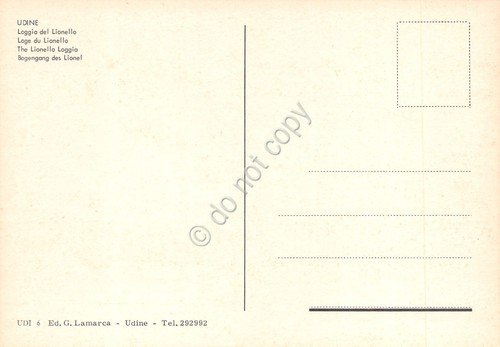 Cartolina Udine Loggia del Lionello animata anni '70 | Immagine Gallery 2