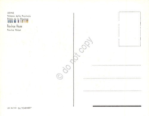 Cartolina Udine Palazzo della Provincia | Immagine Gallery 2