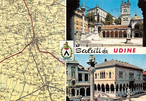 Cartolina Udine vedute mappa Porticato S. Giovanni 1994 | Immagine principale